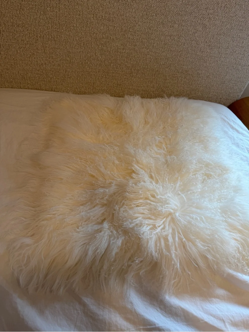 Quince Luxe Mongolian Lamb Pillow Cover 20x20
